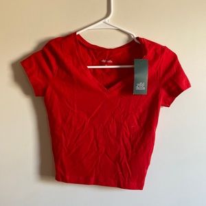 NWT Short sleeve crop top